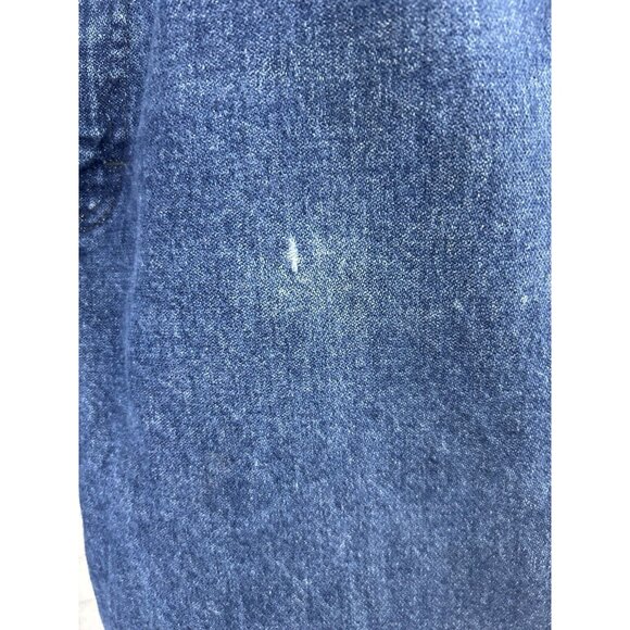 Wrangler 13 Original Flame Resistant Blue 100% Cotton Distressed Jeans (34X36) - Picture 6 of 13